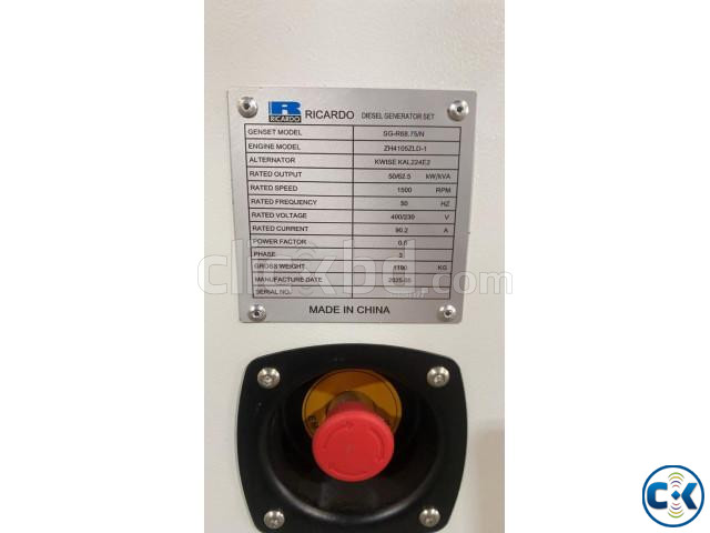 Original Ricardo 62.5KVA Diesel Generator Price in BD large image 3