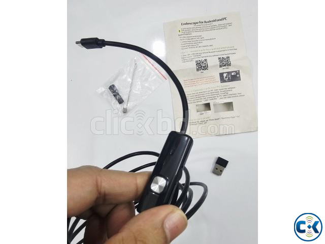 2 in 1 Endoscope Camera Waterproof Inspection Camera 2 Meter large image 1