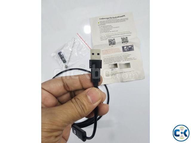 2 in 1 Endoscope Camera Waterproof Inspection Camera 2 Meter large image 2
