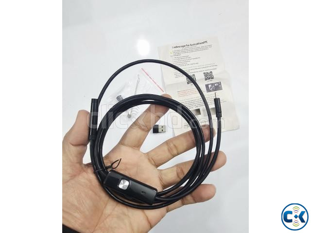 2 in 1 Endoscope Camera Waterproof Inspection Camera 2 Meter large image 4