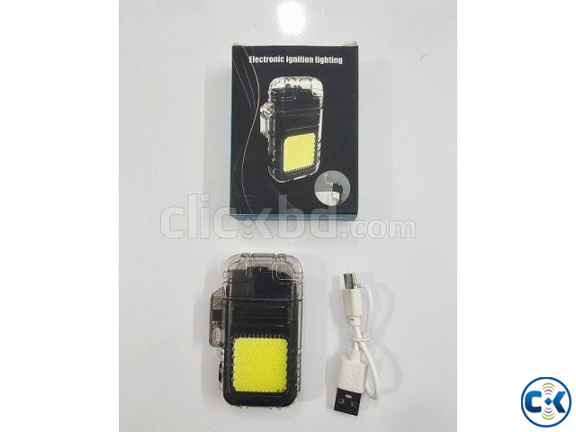 Eletric Lighter With COB Flashlight large image 1