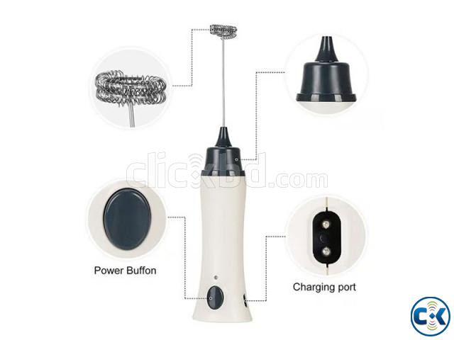 Portable Coffee Mixer Rechargeable Coffee Foamer large image 3