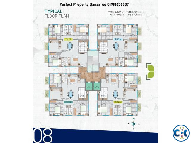 BANASREE C BLOCKS READY FLATS 1500 SFT SALE large image 1