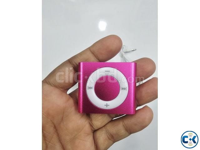 BD09 Mini Clip MP3 Music Player Loudspeaker Pink large image 4