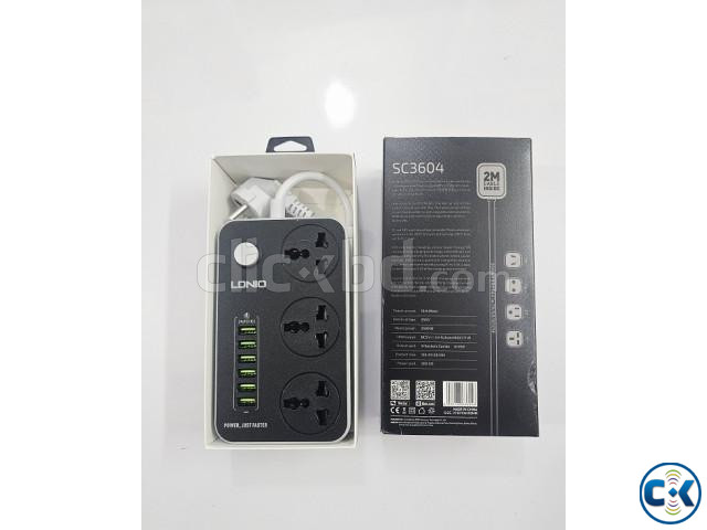 LDNIO 6 USB Multiplug 3 power socket large image 2