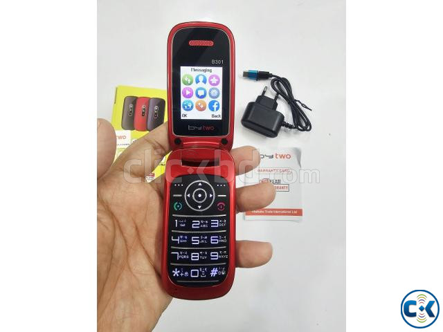 Bytwo B301 folding Phone Magic Voice Red large image 3