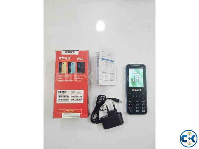 Winstar W90 Button Phone Four Sim Blue large image 1