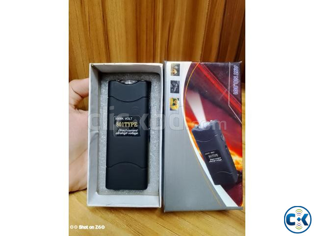 Rechargeable Heavy Duty Mini Compact Stun Guns Flash Light large image 2