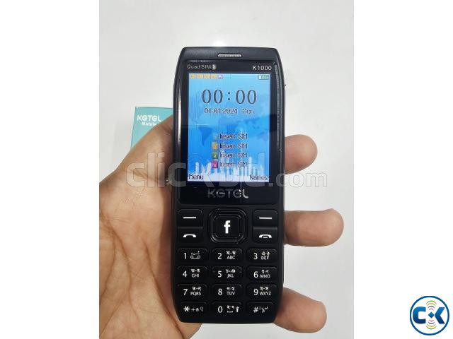 KGTEL K1000 Phone Four Sim 2500mAh Black large image 4