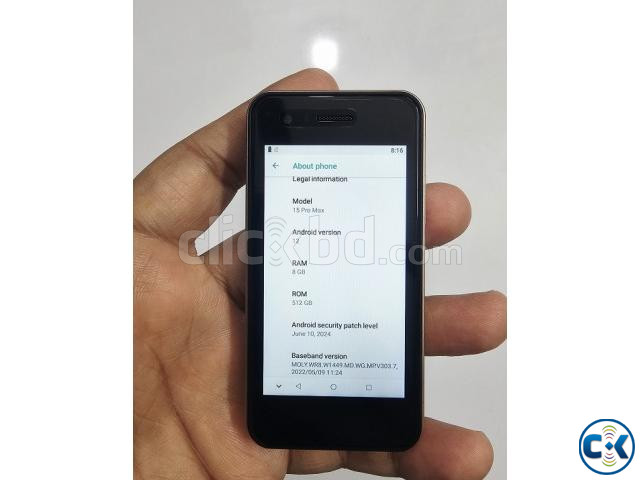 15 pro Max Mini Android Smartphone Gold large image 2