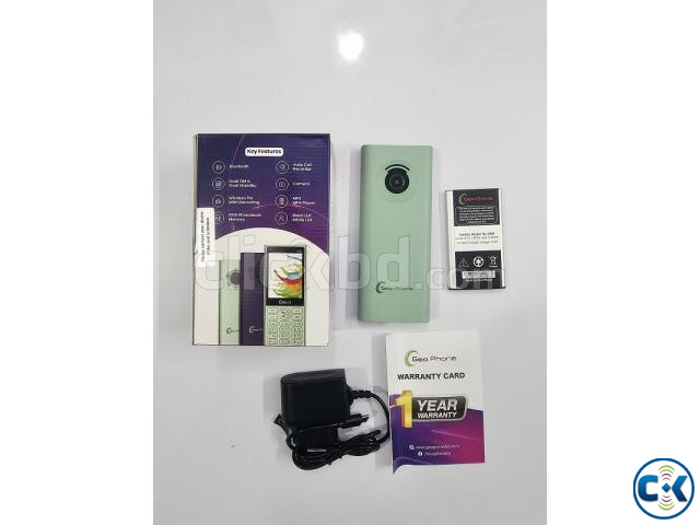 Geo R81 Button Phone Dual Sim Green large image 2