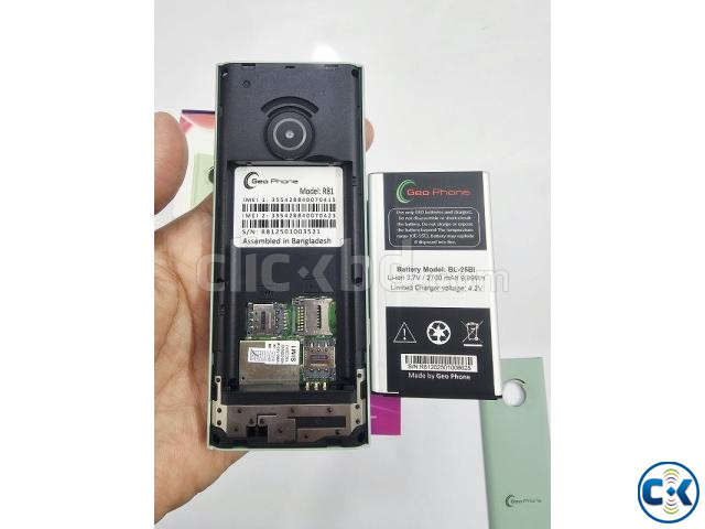 Geo R81 Button Phone Dual Sim Green large image 3