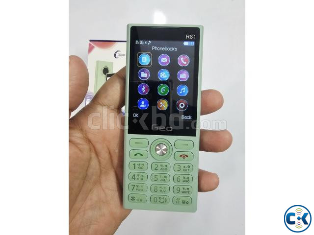 Geo R81 Button Phone Dual Sim Green large image 4