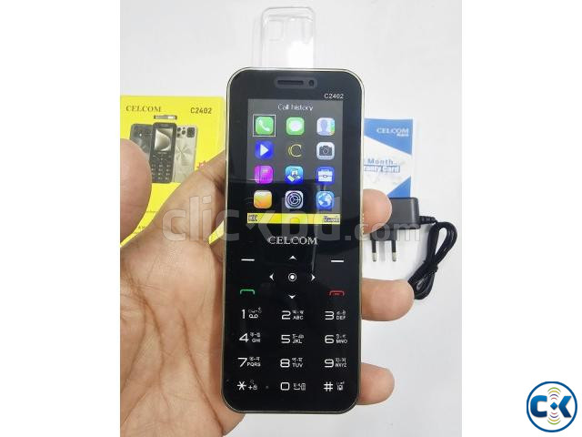 Celcom C2402 Feature Phone Four Sim Gold large image 4
