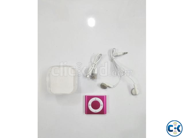 BD09 Mini Clip MP3 Music Player Loudspeaker Pink large image 1