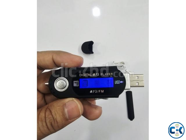 M11 USB Charge MP3 Music Player FM Radio Black large image 3