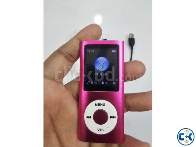 AR18 Bluetooth Mp4 Music Player FM Radio Pink large image 2