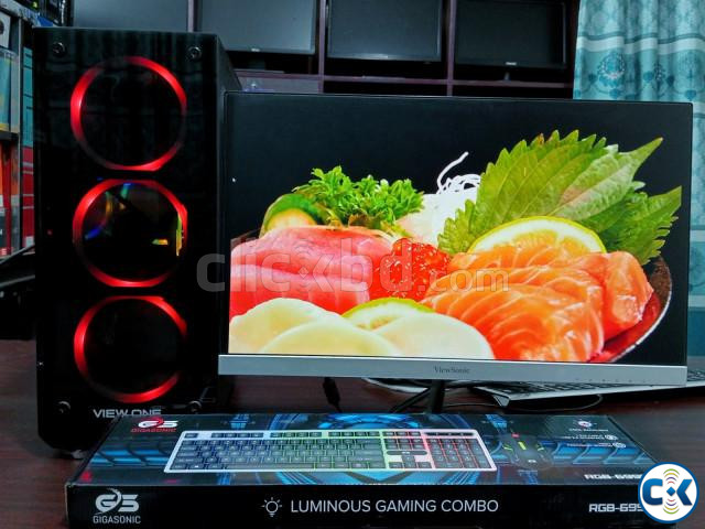 AMD Ryzen 5 3400G 22 ViewSonic Full HD IPS Gaming Setup large image 2