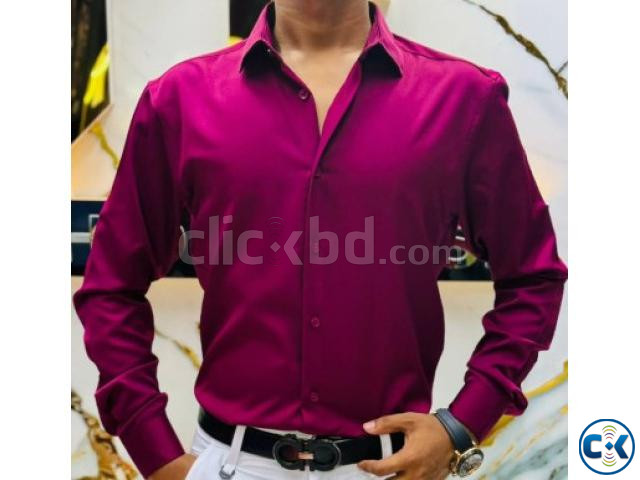 Men s Office Shirt Slim Fit Design large image 1