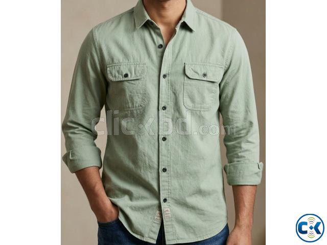 Elegant Grey Shirt Professional Wear large image 1