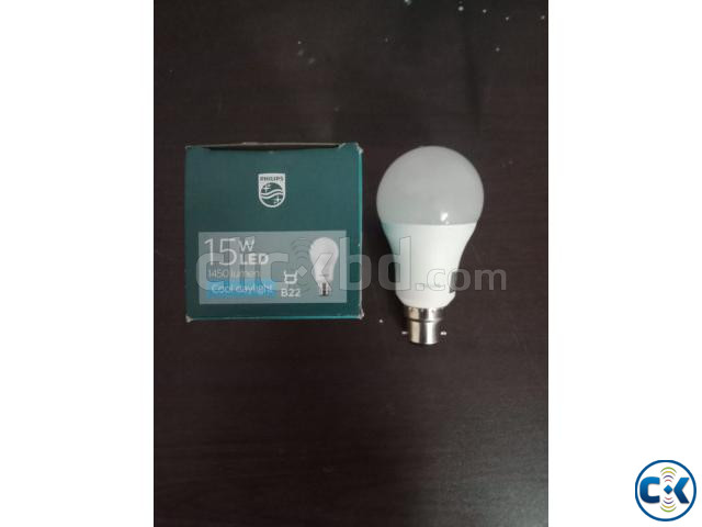 PHILIPS 15W Led Energy Saving Bulb B22D Pin Type White Color large image 1