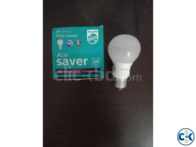 PHILIPS 6W Led Energy Saving Bulb Thread Type White Color large image 1