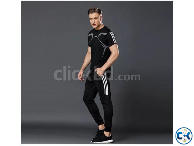 Stylish Sports T-Shirt Trouser 2pc Set large image 2