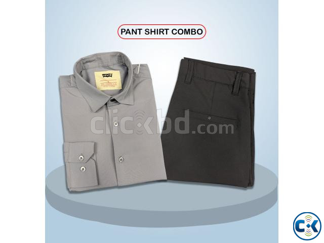 Premium Shirt Pant Combo Formal Casual White Black large image 1