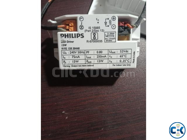 Philips 15W LED Panel Light Square Conceal Type Warm Color large image 2