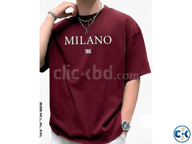Men s Stylish Drop Shoulder- Maroon large image 1