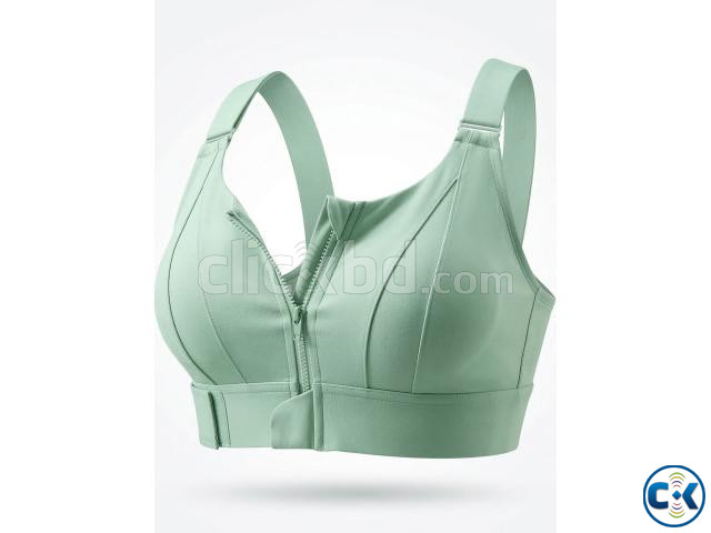 Front Zipper Sports Bra large image 2