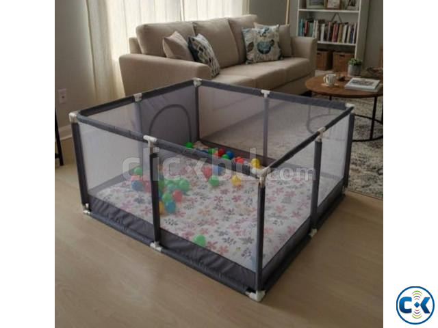 Baby Playpen 4 4 fit SS Steel Frame Breathable Mesh Fabr large image 2
