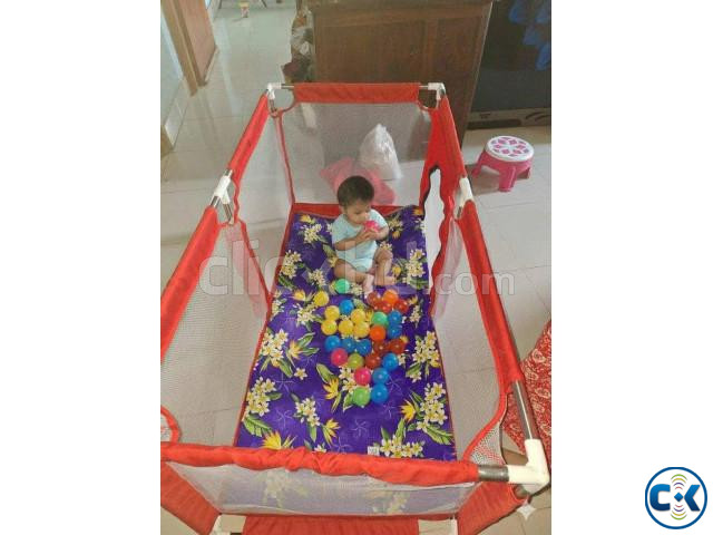 Baby Playpen 4 2 Feet with 50 Balls Waterproof Foam Mat large image 3