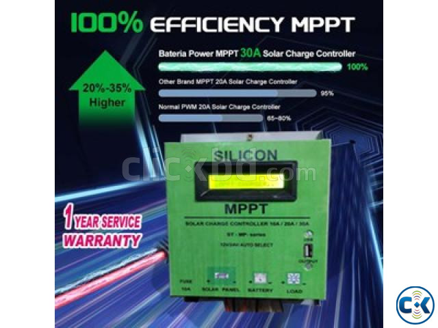MPPT SOLAR CONTROLLER 30A large image 1