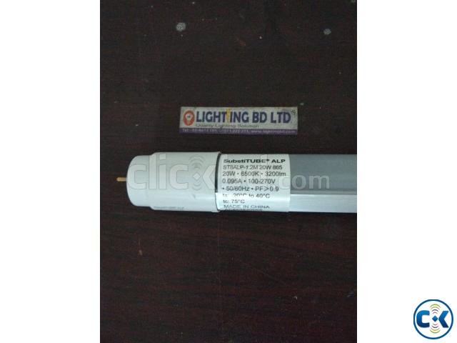 OSRAM 20W LED T8 Tube Light Round Aluminium PC Cover | ClickBD image 2