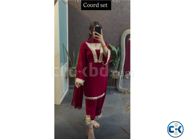 Georgette Sequence Three Piece price in Bangladesh | ClickBD image 2