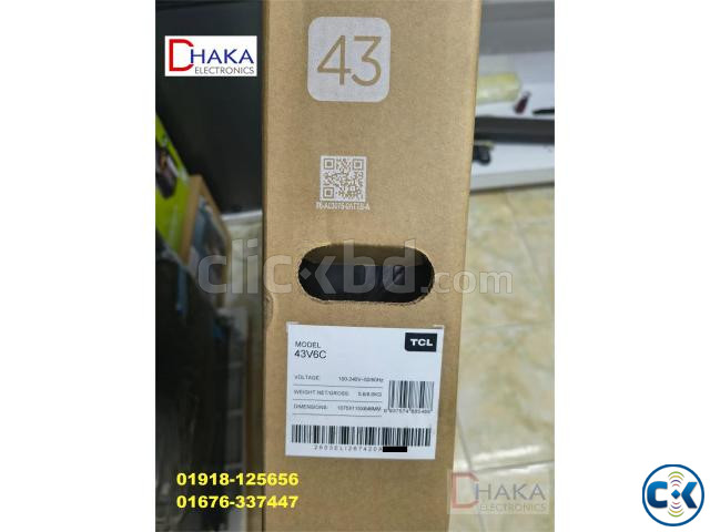 TCL 43 inch 43V6C HDR 4K Smart Google TV Official | ClickBD image 2