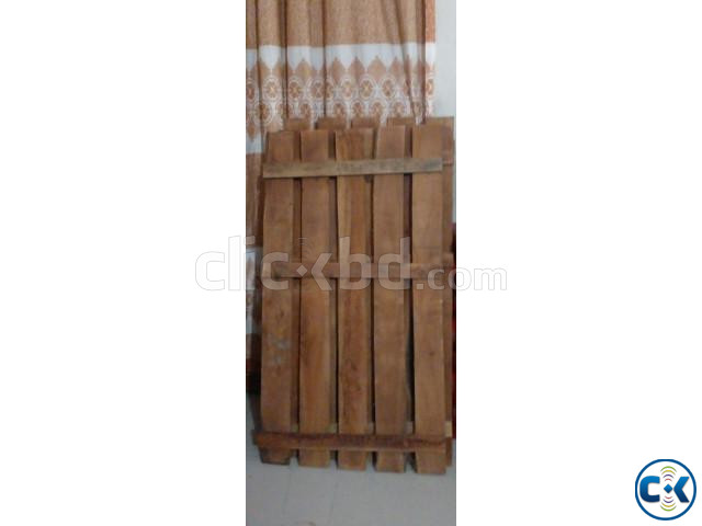 7.5 x 4.5 Wooden Single Bed With Mattress | ClickBD image 3