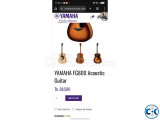 Yamaha fg800 acoustic guitar