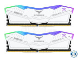 TEAM T-Force Delta RGB White 16GB 2 x 8GB DDR5 6000MHz RAM