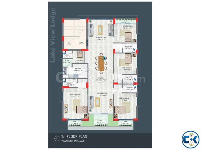 Luxury Apartments for Sale at Jolshiri Abashon | ClickBD image 5