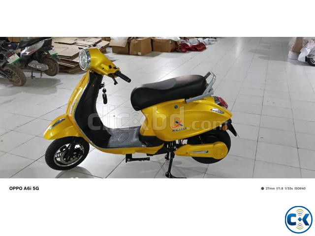 Brand New 2 Wheeler Electric Bike Yellow Color | ClickBD image 4