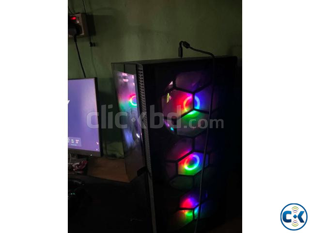 MONTECH X3 GLASS Mid Tower White ATX Gaming Desktop Casing | ClickBD image 2