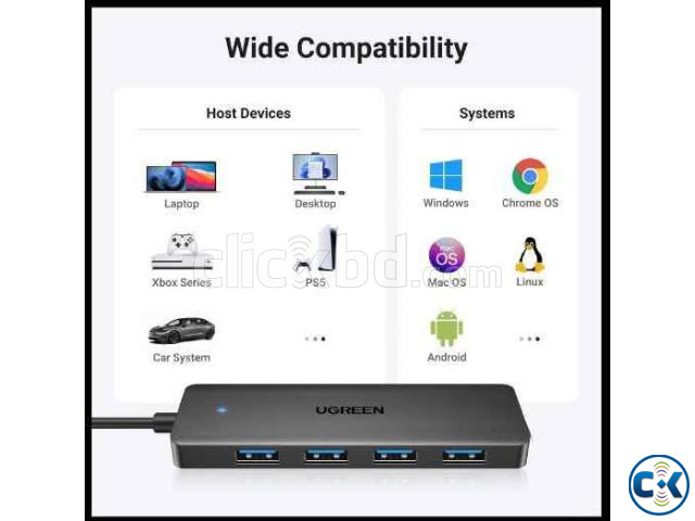UGREEN 4-Port USB 3.0 Hub High-Speed 5Gbps USB Hub | ClickBD image 3