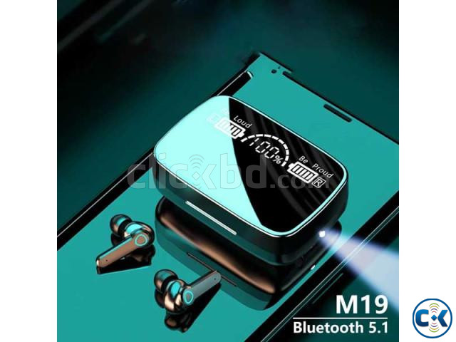 M19 Earphone Bluetooth Wireless Headphones with Microphone | ClickBD image 2