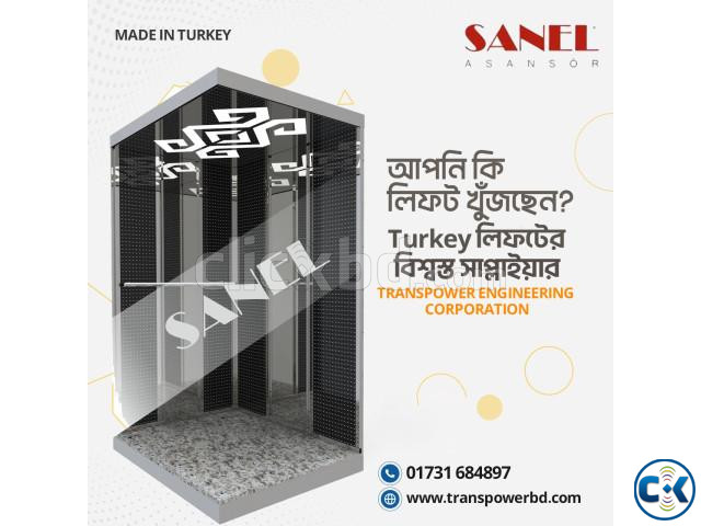 Sanel 450 Kg Passenger Elevator Brand Sanel-Turkey | ClickBD image 4
