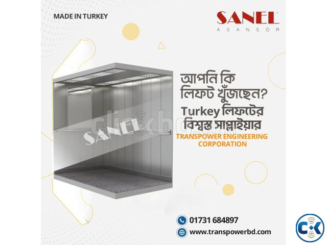 Sanel 800 Kg Passenger Elevator Brand Sanel-Turkey | ClickBD image 3