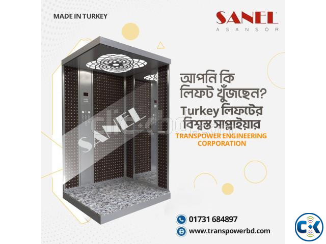 Sanel 800 Kg Passenger Elevator Brand Sanel-Turkey | ClickBD image 4