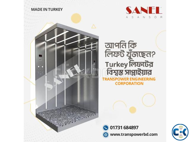 Sanel 1000 Kg Passenger Elevator Brand Sanel-Turkey | ClickBD image 5