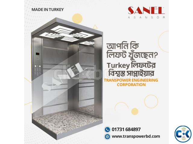 Sanel 1600 Kg Passenger Elevator Brand Sanel-Turkey | ClickBD image 2